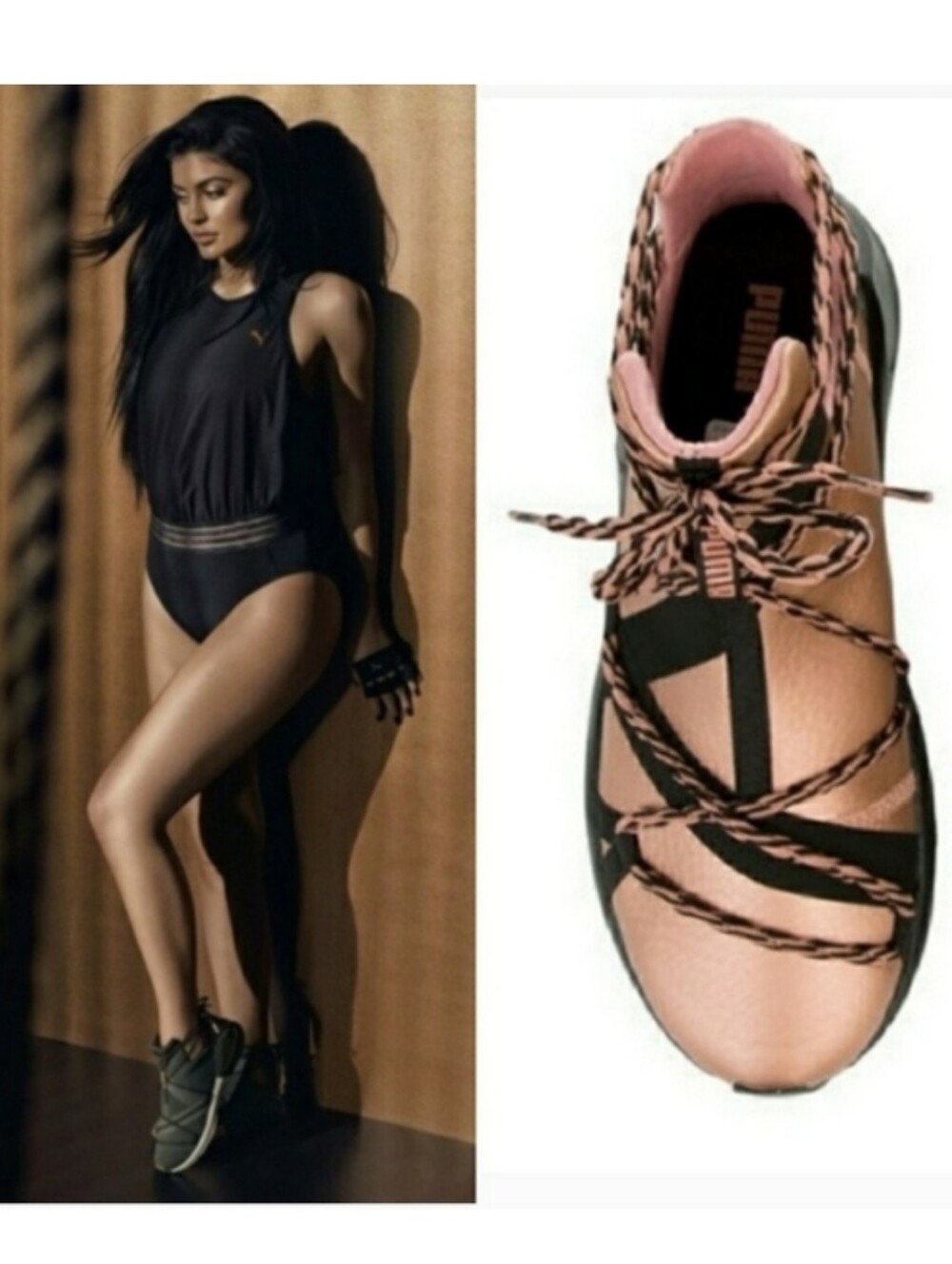 Puma Fierce Rope Copper Demi-cut Sneakwr  Size 6.5